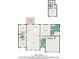 Floor plan of the 2-story home with a total of 2102 square feet at 1052 Merritt Rd, Conway, SC 29526