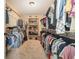 Spacious walk-in closet with shelving and racks at 115 Blue Pride Dr., Loris, SC 29569