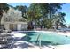 Inviting community pool with lounge chairs, featuring nearby restroom building at 140 Spanish Oak Ct. # 1, Surfside Beach, SC 29575