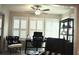 Bright home office with a comfortable desk and chair setup perfect for remote work at 140 Spanish Oak Ct. # 1, Surfside Beach, SC 29575
