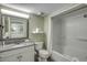 Bathroom features a shower-tub combo and granite vanity at 3000 Ocean Blvd. # 1209, Myrtle Beach, SC 29577