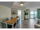 Elegant dining area with seating for six and views of the ocean at 3000 Ocean Blvd. # 1209, Myrtle Beach, SC 29577