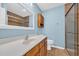 Bathroom with vanity, toilet, shower and tile flooring at 4938 Trooper Ln., Loris, SC 29569