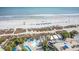 Ocean view from balcony overlooking the beach and a beautiful outdoor pool area at 1105 S Ocean Blvd. # 1106, Myrtle Beach, SC 29577