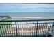 Beach and ocean views from a balcony, complete with railing for safety at 1105 S Ocean Blvd. # 1106, Myrtle Beach, SC 29577