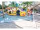 Fun ' pool area featuring a colorful submarine water play structure, offering endless entertainment for children at 1105 S Ocean Blvd. # 1106, Myrtle Beach, SC 29577