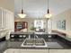 Updated kitchen with granite countertops overlooking the dining and living area at 601 Hillside Dr. N # 4535, North Myrtle Beach, SC 29582