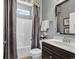 Bathroom featuring a shower/tub combo, vanity with sink, and neutral-toned decor at 725 Salerno Circle # A, Myrtle Beach, SC 29579