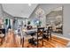 Bright dining area featuring stylish decor, hardwood floors, and easy access to the living area at 725 Salerno Circle # A, Myrtle Beach, SC 29579