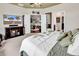 Spacious main bedroom featuring a tv and doorway to living room and bathroom at 725 Salerno Circle # A, Myrtle Beach, SC 29579