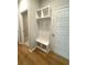 A convenient mudroom with built-in storage solutions, adding organization to your home at 8628 Farrier Dr., Myrtle Beach, SC 29588