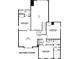 The second-floor layout showing bedrooms, bathrooms, and loft, providing living separation at 115 Northbrook Dr, Murrells Inlet, SC 29576