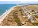 Expansive aerial view of a coastal community, beach, and waterways at 1257 Ocean Blvd., Holden Beach, NC 28462