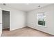 Simple bedroom has a window and closet for storage at 1586 Jardine Loop, Little River, SC 29566