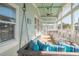 Inviting screened porch with comfortable seating, perfect for relaxing and enjoying the outdoors at 162 Norris Dr., Pawleys Island, SC 29585