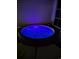 Relaxing hot tub with blue lighting, perfect for unwinding and enjoying peaceful evenings at home at 182 Duck Blind Trail, Myrtle Beach, SC 29588