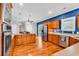 Modern kitchen featuring stainless appliances, wood cabinets, stone countertops and breakfast bar at 182 Duck Blind Trail, Myrtle Beach, SC 29588