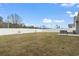 Large backyard with a new privacy fence and plenty of open space at 211 Copperwood Loop, Conway, SC 29526