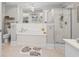 Well-lit bathroom with a soaking tub, glass-enclosed shower, and neutral color scheme at 2180 Waterview Dr. # 713, North Myrtle Beach, SC 29582