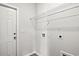 Laundry room with shelving and hook-ups for washer and dryer at 261 Six Mile Creek Dr., Georgetown, SC 29440