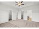 Spacious main bedroom features carpeted floors, large closets, and an ensuite bathroom at 261 Six Mile Creek Dr., Georgetown, SC 29440