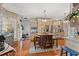 Charming kitchen features butcher block island, custom cabinetry, and stainless steel appliances at 3618 Highway 430, Nichols, SC 29581