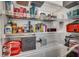 Well-organized pantry with wire shelving, offering ample storage space for food and household items at 4123 Mclamb Ave. # 4123, Little River, SC 29566