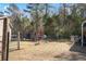 Spacious fenced backyard area perfect for outdoor activities, gardening, and enjoying nature in a private setting at 450 Deer Spring Loop, Georgetown, SC 29440