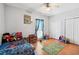 The bedroom features hardwood floors, ample space and lots of toys at 450 Deer Spring Loop, Georgetown, SC 29440