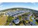 An aerial view of marina community highlighting the large number of boat slips and well maintained grounds at 4637 Lightkeepers Way # 4-A, Little River, SC 29566