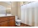Bathroom featuring a shower and vanity with ample storage at 494 Battey Dr., Myrtle Beach, SC 29588