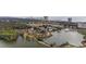 Expansive aerial view of marshland community with a mix of condos and single-Gathering homes at 501 Maison Dr. # F-1, Myrtle Beach, SC 29572
