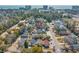 Aerial view of a neighborhood, showing proximity to the beach and nearby attractions at 508-B Rosemary Ln., North Myrtle Beach, SC 29582
