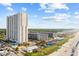 Aerial view of condominium complex near beach and campground at 5905 S Kings Hwy. # 810-C, Myrtle Beach, SC 29575