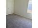 Bright bedroom with plush carpeting, ample natural light from a large window, and fresh, neutral wall paint at 619 Castillo Dr., Loris, SC 29569
