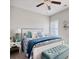 Charming bedroom with a beautifully decorated bed and an inviting bench at 622 Lorenzo Dr. # 622, North Myrtle Beach, SC 29582