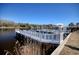 Scenic view of a private dock on the water with a charming gazebo at 622 Lorenzo Dr. # 622, North Myrtle Beach, SC 29582