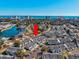 Aerial view showcases a neighborhood community with the ocean and waterfront views at 701 1St Ave. S # 32C, North Myrtle Beach, SC 29582