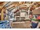 Unfinished attic includes ductwork, ventilation, and storage space at 808 Yauhannah Dr., Little River, SC 29566