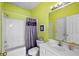 Bright bathroom featuring a shower and tub combination with a single sink vanity at 901 West Port Dr. # 1611, North Myrtle Beach, SC 29582