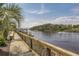 Scenic boardwalk with river views, palm trees, and access to water activities at 901 West Port Dr. # 1611, North Myrtle Beach, SC 29582
