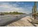 Water view from the community pier, with a boat house and personal water craft at 901 West Port Dr. # 1611, North Myrtle Beach, SC 29582