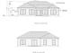 Detailed front and rear elevation plans showcasing architectural shingles and siding styles at 2212 Old Charleston Rd., Georgetown, SC 29440