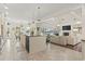 Spacious kitchen with island, modern appliances, and an open view to the living area at 1012 Dowitcher Dr., Conway, SC 29526