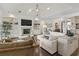 Cozy living room with fireplace, built-in shelving, and comfortable seating at 1012 Dowitcher Dr., Conway, SC 29526