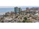 Aerial view of resort with beach access, ample parking and green space at 107 S Ocean Blvd. # 2106, Myrtle Beach, SC 29577