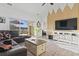 Cozy living room with sliding glass doors to an outdoor balcony at 110 South Shore Blvd. # 302, Longs, SC 29568