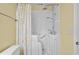 Accessible walk-in bathtub with shower features, promoting safety and independence at 1205 Woodruff Ct., Conway, SC 29526