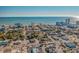 Expansive aerial view of a coastal city, showcasing beaches and urban development at 1207 S Ocean Blvd. # 20206, Myrtle Beach, SC 29577