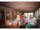 Rustic living room filled with clutter and natural light, featuring a mix of textures and decor at 1993 Meadowood Ln., Longs, SC 29568